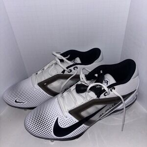Nike Alpha Menace 4 Pro Football Cleats Mens 11.5 W White Low Top IH1256-100